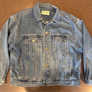 Eddie Bauer Blue Denim Trucker Jacket XL